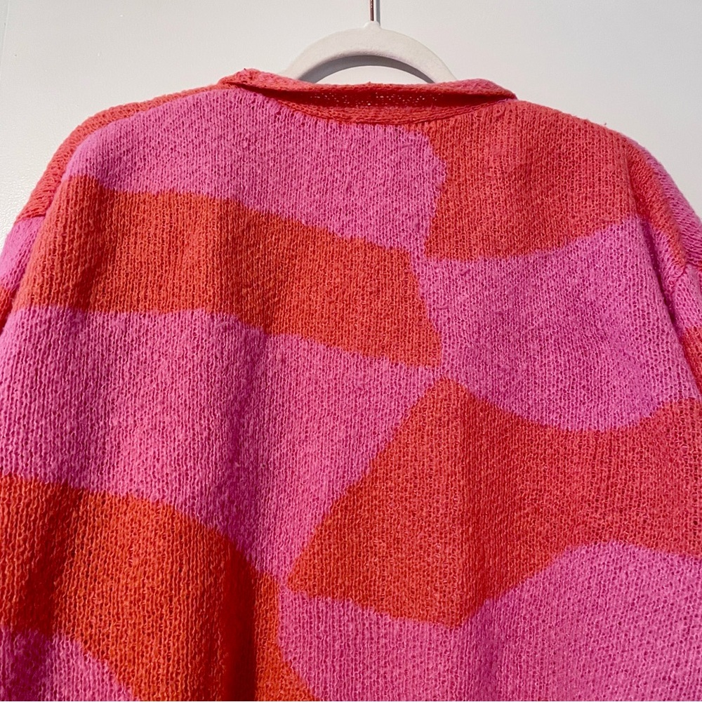 Fashion Nova Pink Sweater Cardigan - Picture 9 of 10